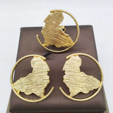 UBR Set 18K Gold Plated Earrings and Ring