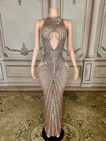 Crystals Transparent Dress