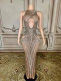 Crystals Transparent Dress