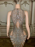 Crystals Transparent Dress