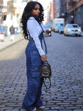 Loose Jeans Overalls